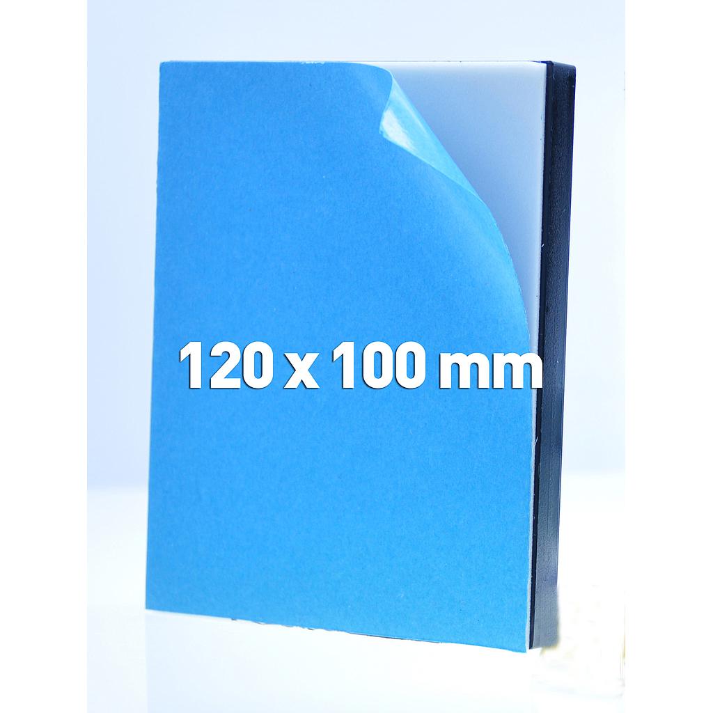 Kleefplaat "Jumbo-fix" 120 x 100 gekleefd